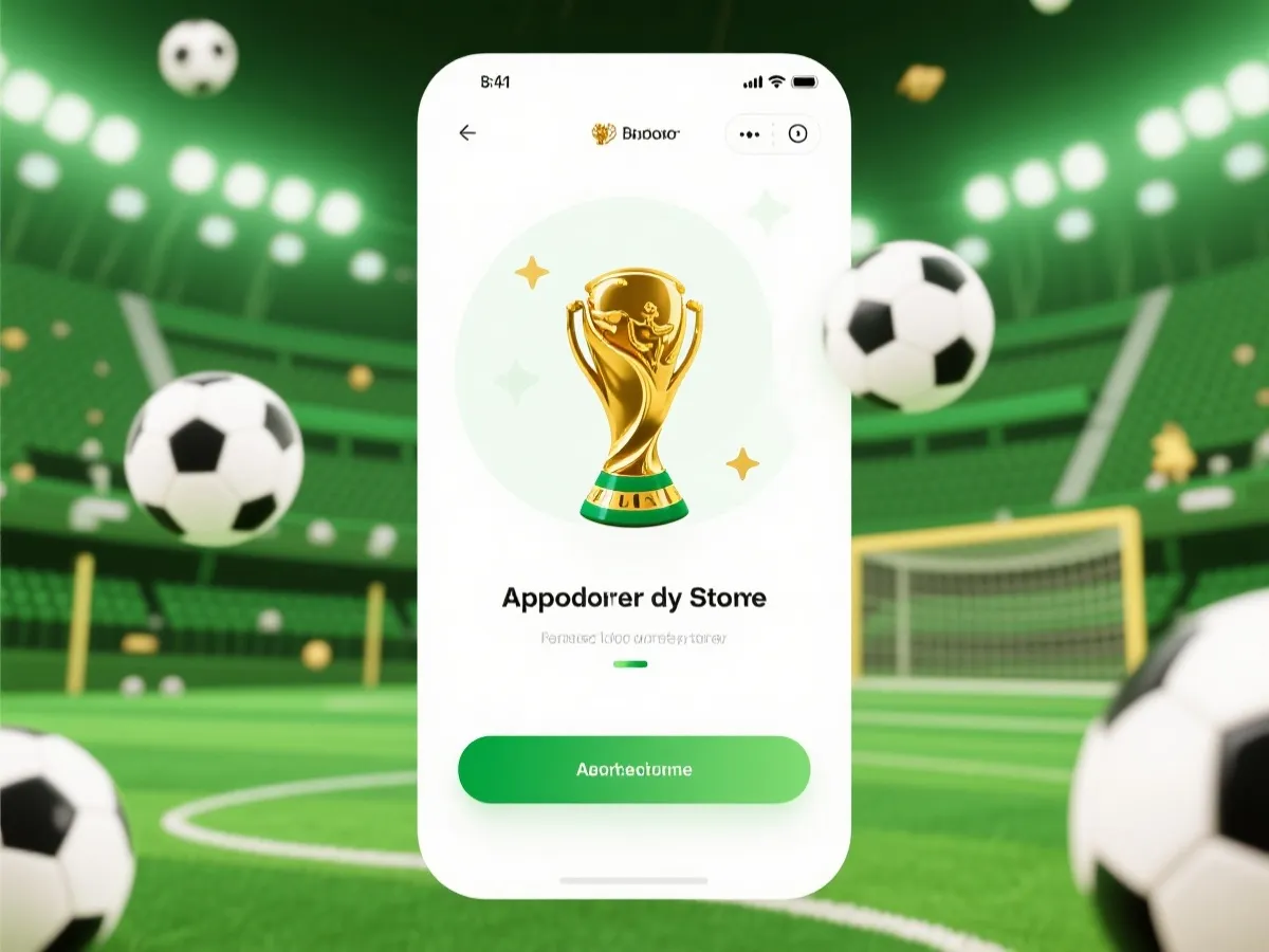 世界杯新用户活动引导示意图